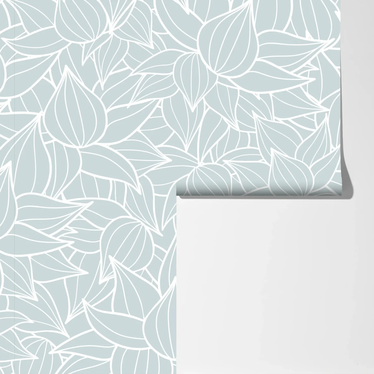 Fototapete zartes türkis blättermuster Fototapete zartes türkis blättermuster