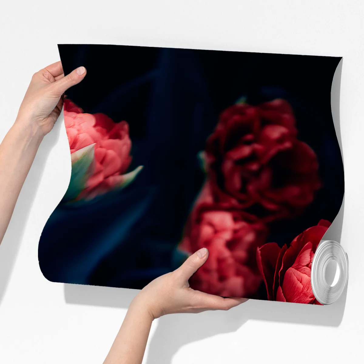 Fototapete dunkler roter tulpenstrauß Fototapete dunkler roter tulpenstrauß