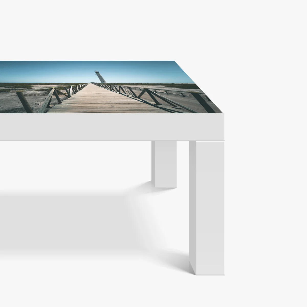 Tischaufkleber und Schreibtischaufkleber leuchtturm am ende des stegs Tischaufkleber und Schreibtischaufkleber leuchtturm am ende des stegs