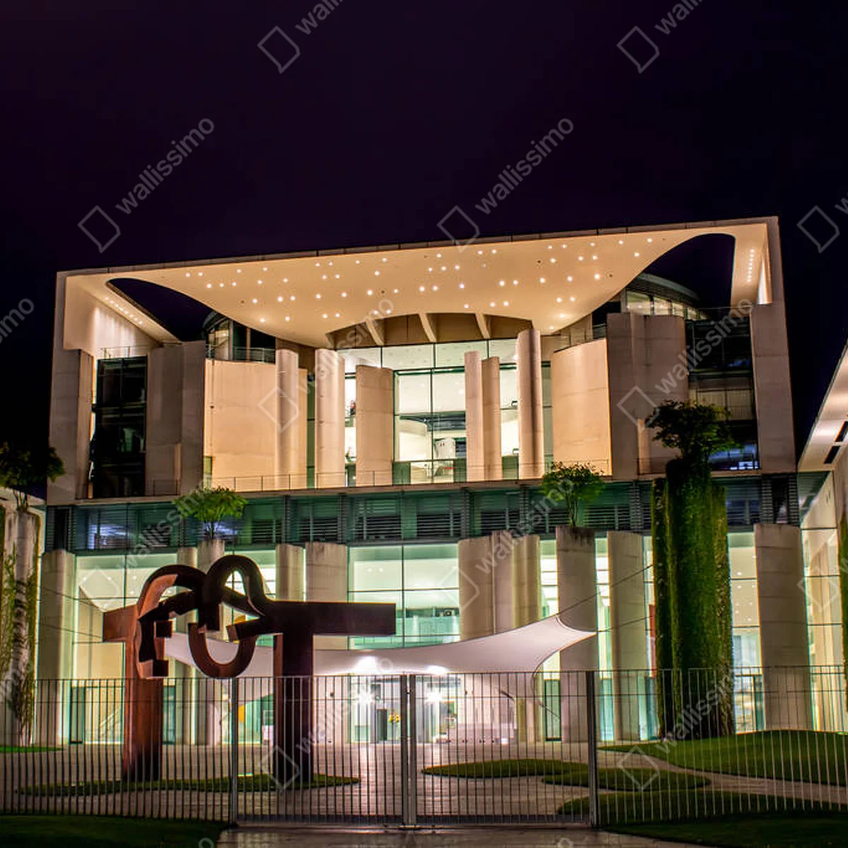 Leinwandbild berlin, deutschland - 28. april 2018 - das bundeskanzleramt in berlin in der nacht • Leinwandbilder bei Wallnifity® Leinwandbild berlin, deutschland - 28. april 2018 - das bundeskanzleramt in berlin in der nacht • Leinwandbilder bei Wallnifity®