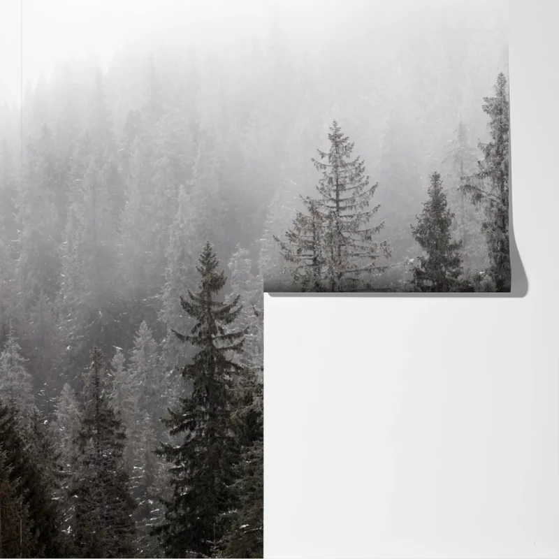 Fototapeta mglisty zimowy las w Karpatach Fototapeta mglisty zimowy las w Karpatach