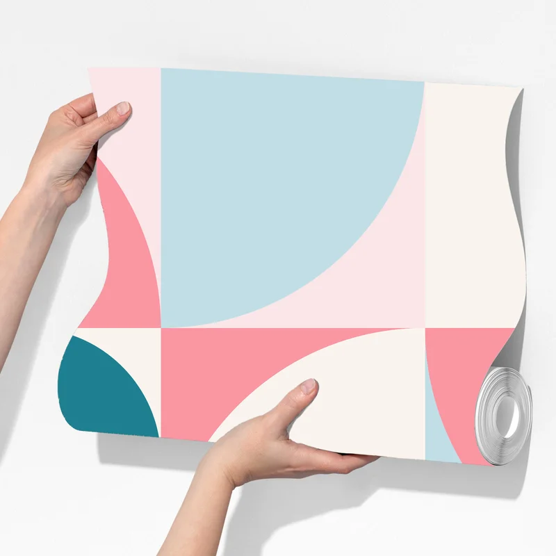 Fototapete pastell geometrische mosaik Fototapete pastell geometrische mosaik