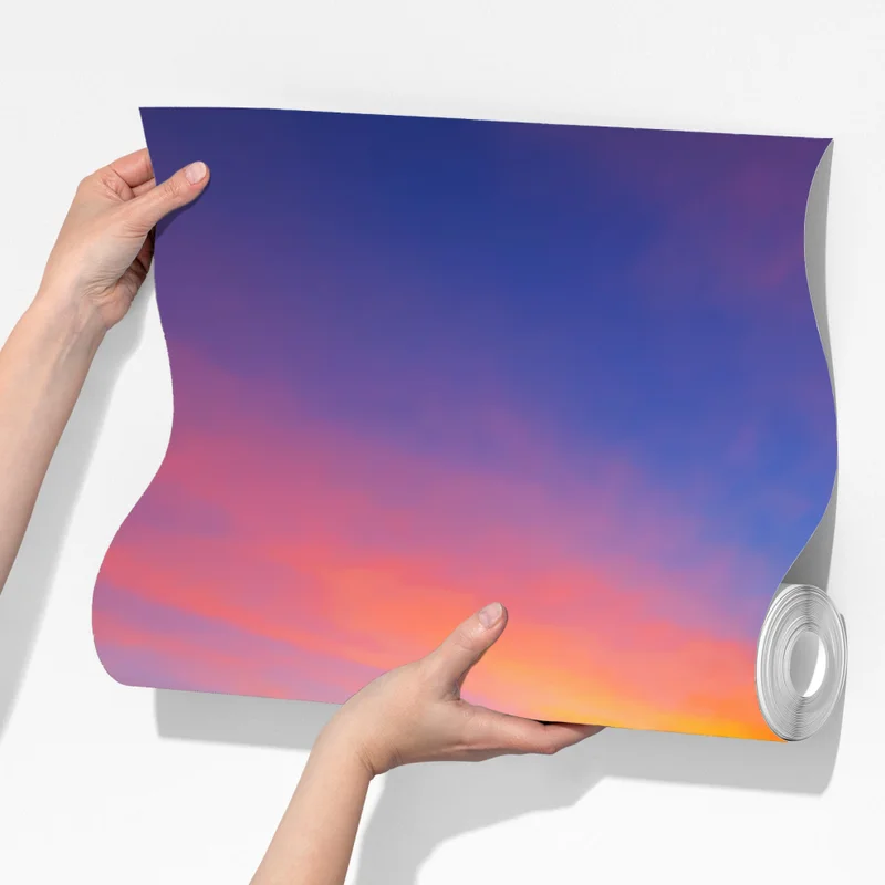 Fototapete lebendiger sonnenaufgang über einem ruhigen strand Fototapete lebendiger sonnenaufgang über einem ruhigen strand