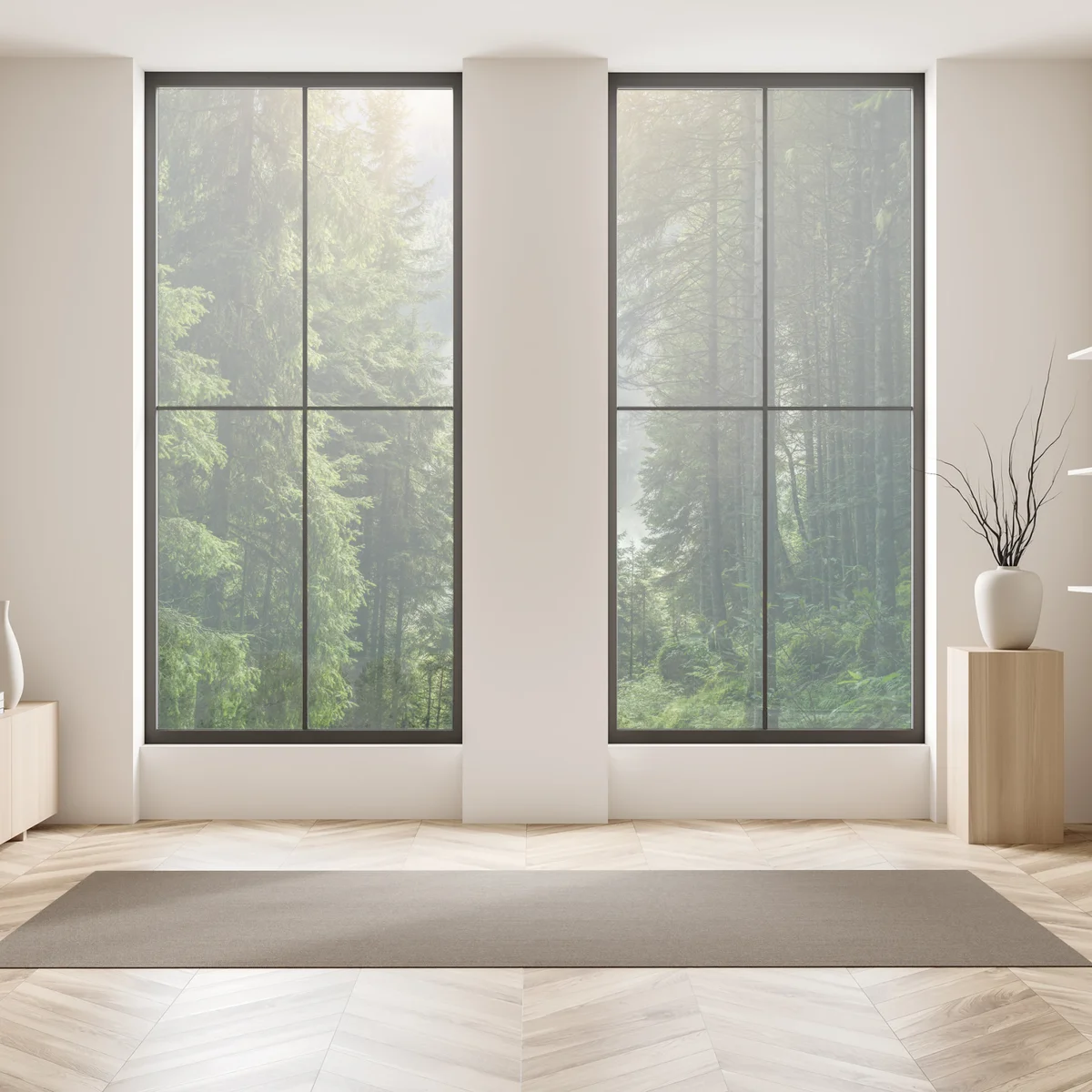 Fensteraufkleber Krimml wasserfall im üppigen alpinen wald Fensteraufkleber Krimml wasserfall im üppigen alpinen wald