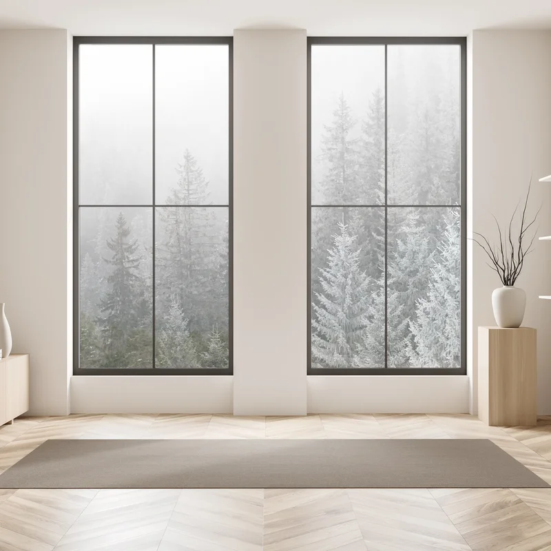 Fensteraufkleber nebliger winterwald in den Karpaten Fensteraufkleber nebliger winterwald in den Karpaten