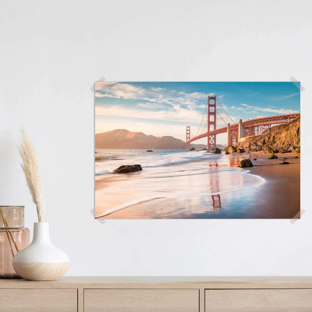 Poster San Francisco Golden Gate Bridge bei sonnenuntergang Poster San Francisco Golden Gate Bridge bei sonnenuntergang