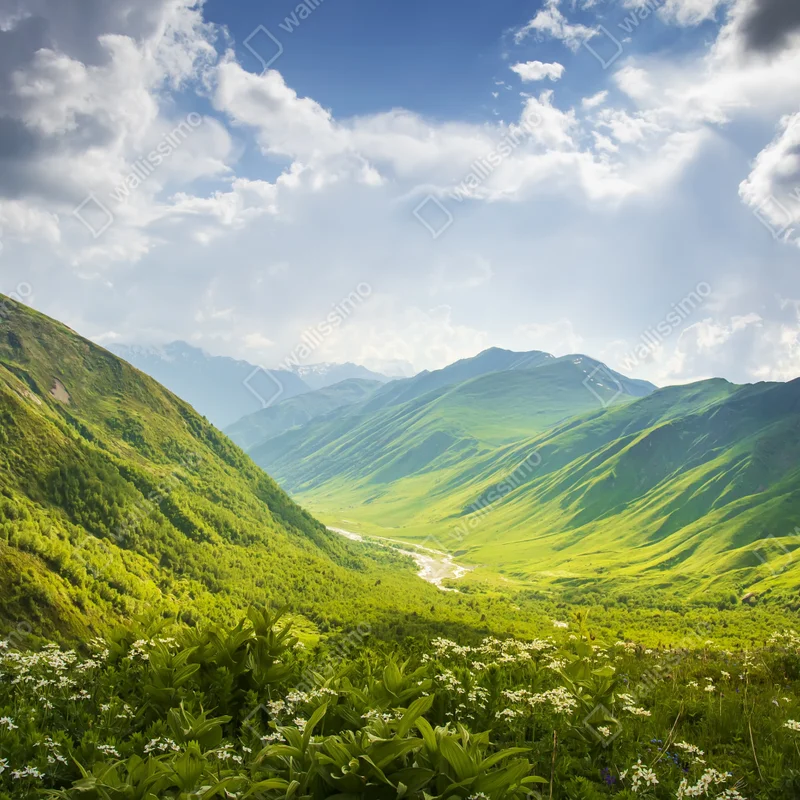 Tischaufkleber und Schreibtischaufkleber üppiges grünes tal Tischaufkleber und Schreibtischaufkleber üppiges grünes tal