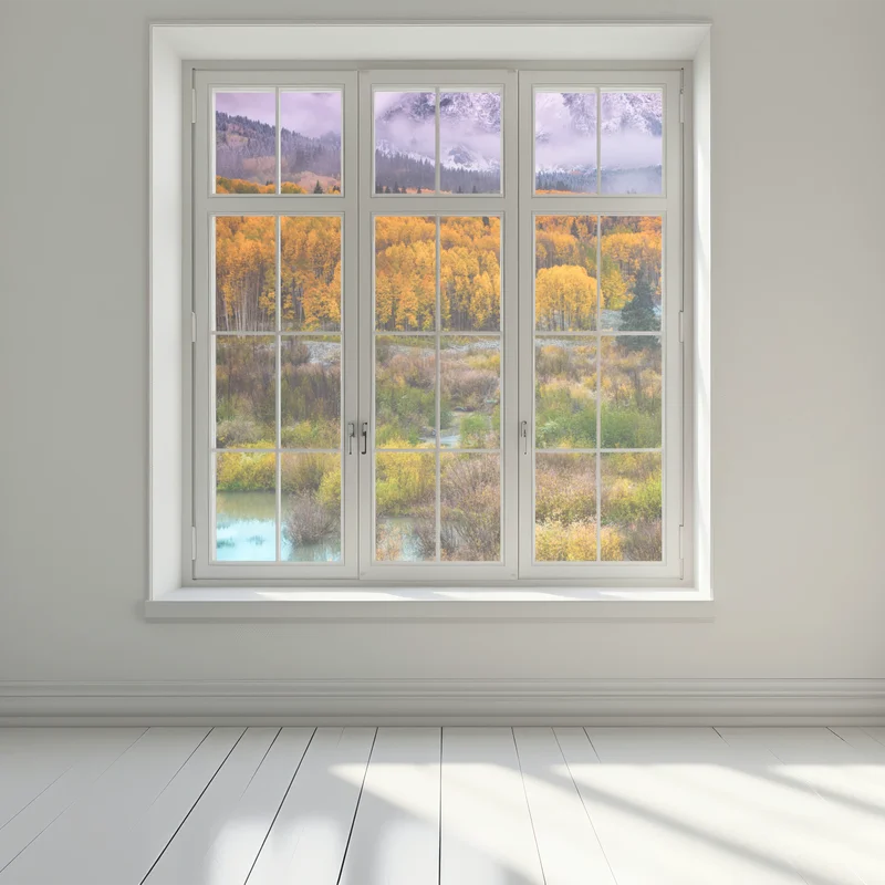 Naklejka na okno różowy wschód słońca nad East Beckwith Mountain