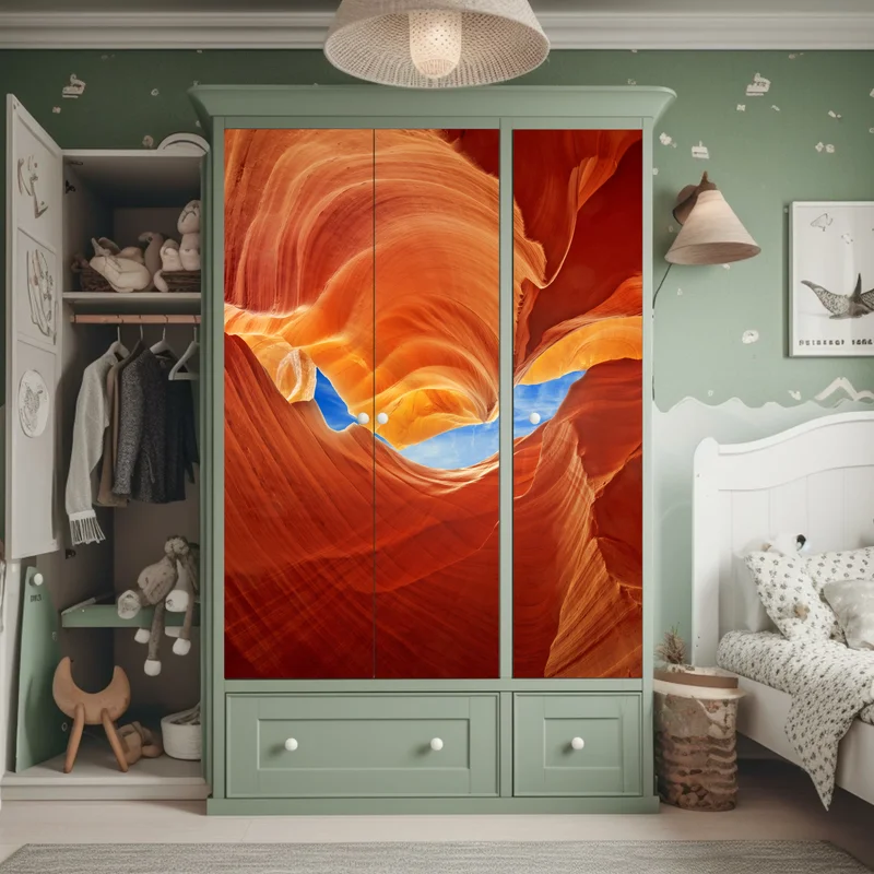 Schrankaufkleber Antelope Canyon geschwungene sandsteinformationen