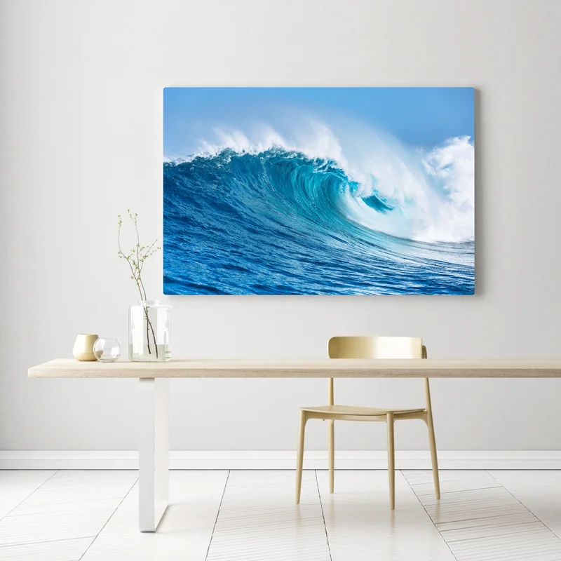 Leinwandbild majestätische türkisfarbene ozeanwelle Leinwandbild majestätische türkisfarbene ozeanwelle