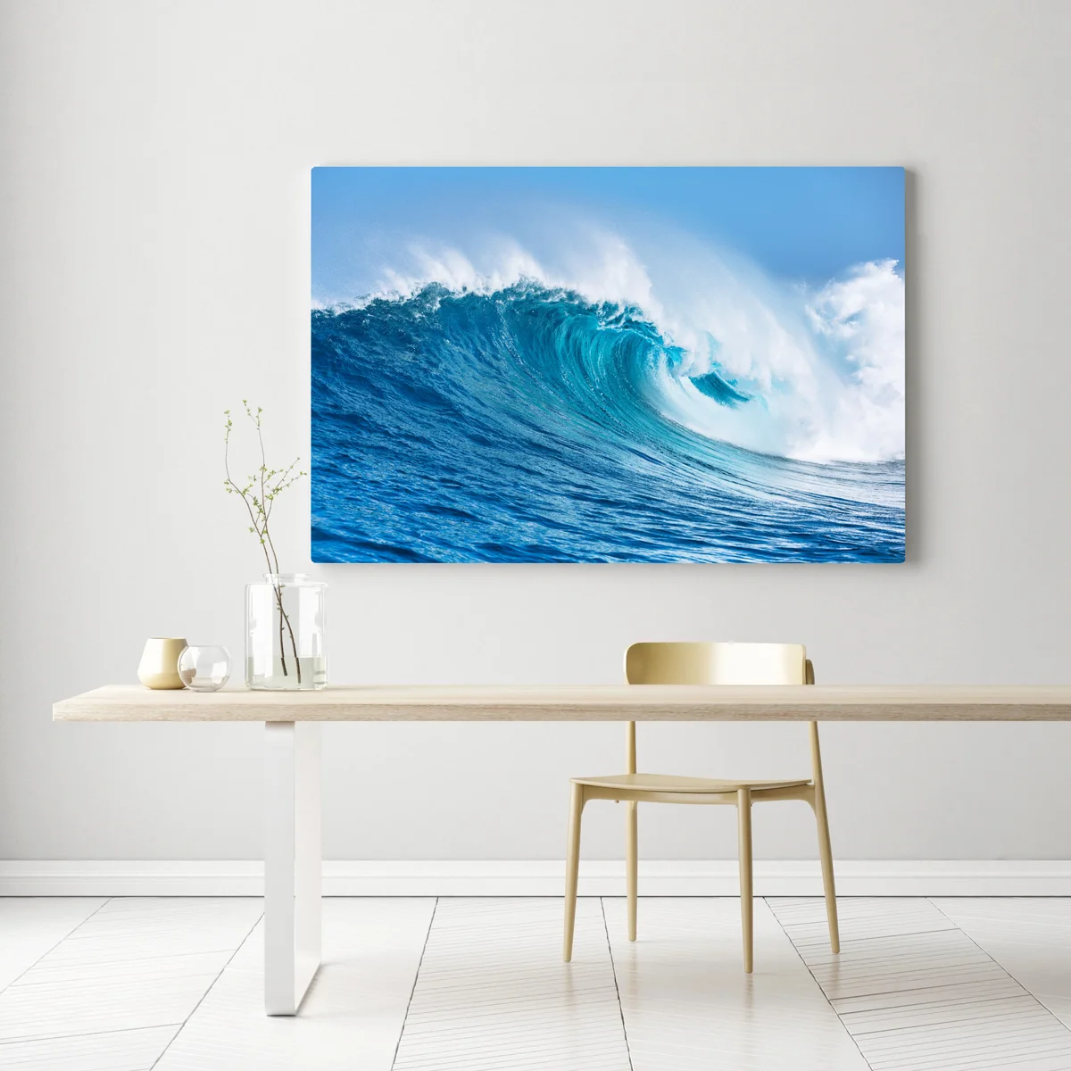 Leinwandbild majestätische türkisfarbene ozeanwelle Leinwandbild majestätische türkisfarbene ozeanwelle