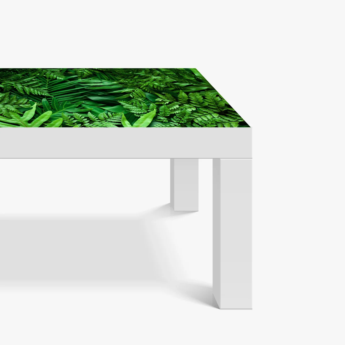 Tischaufkleber und Schreibtischaufkleber üppiges grünes blättermuster Tischaufkleber und Schreibtischaufkleber üppiges grünes blättermuster