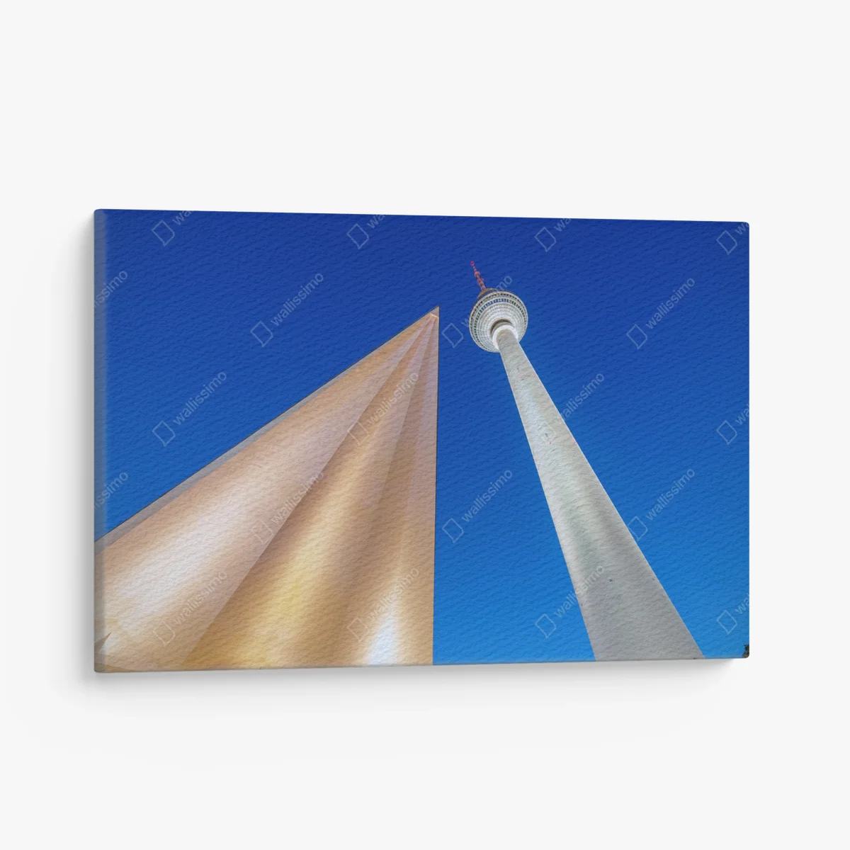 Leinwandbild Andere Sicht auf den Fernsehturm • Leinwandbilder bei Wallnifity® Leinwandbild Andere Sicht auf den Fernsehturm • Leinwandbilder bei Wallnifity®