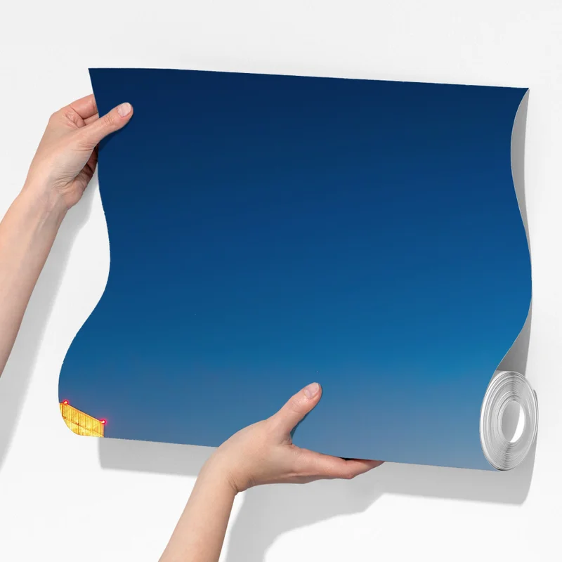 Fototapete Dubai skyline bei dämmerung Fototapete Dubai skyline bei dämmerung