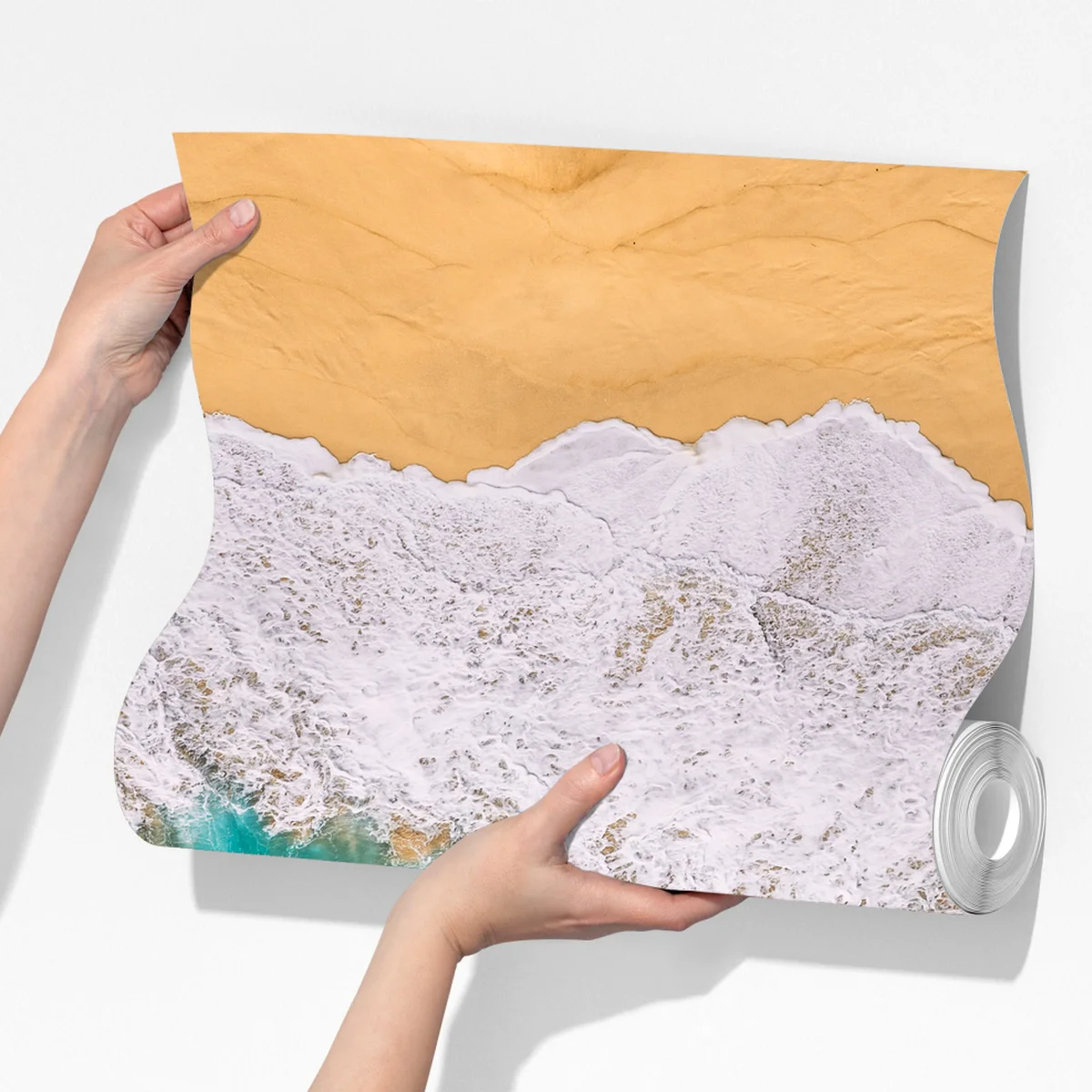 Fototapete türkisblaue wellen am strand Kelingking, Nusa Penida Fototapete türkisblaue wellen am strand Kelingking, Nusa Penida