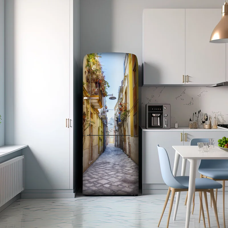 Kühlschrankaufkleber sonnige gasse in Brindisi