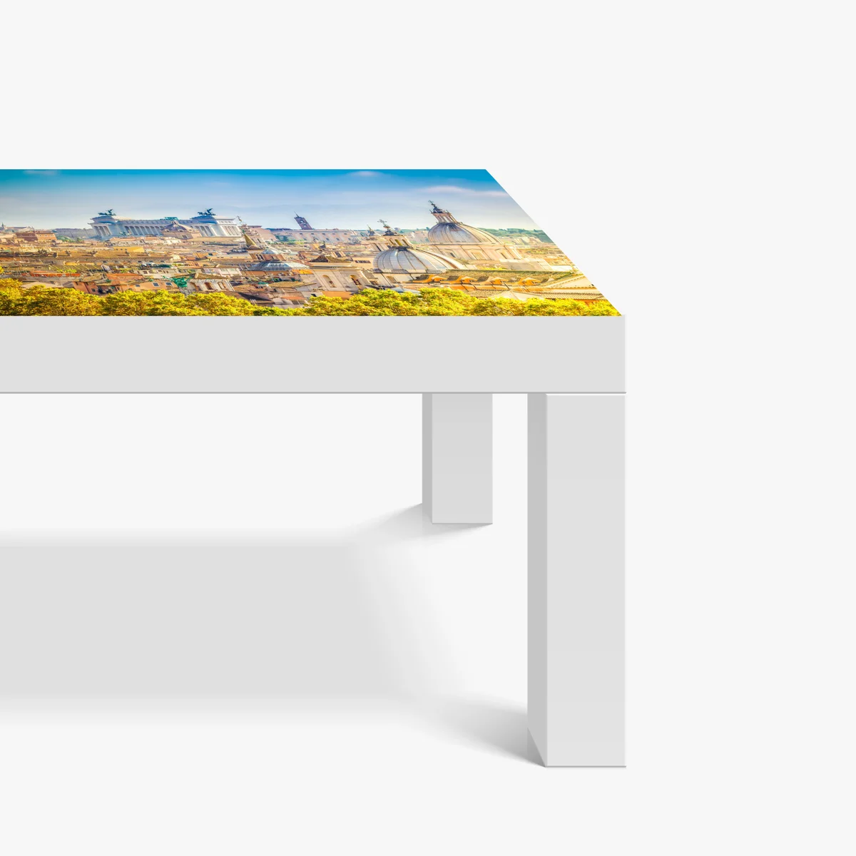 Tischaufkleber und Schreibtischaufkleber sonnige skyline von Rom mit kuppeln Tischaufkleber und Schreibtischaufkleber sonnige skyline von Rom mit kuppeln