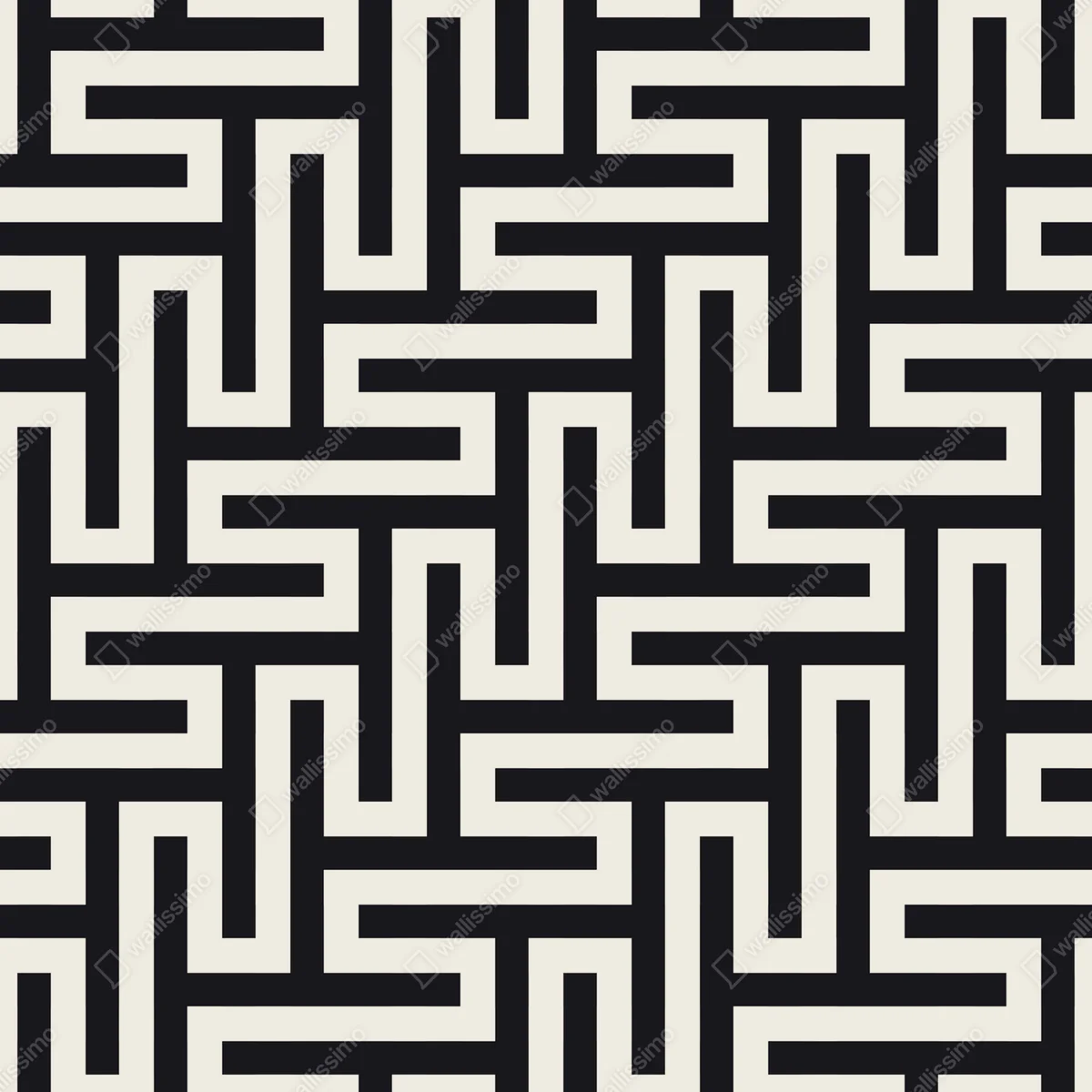 Poster geometrisches labyrinthmuster in beige und schwarz Poster geometrisches labyrinthmuster in beige und schwarz