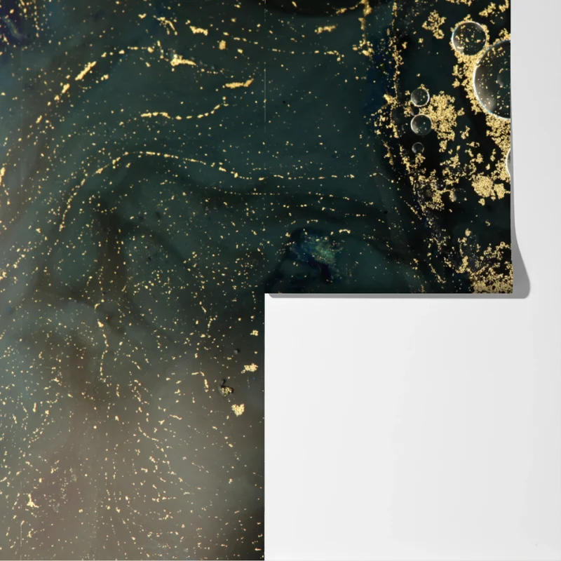 Fototapete türkis-gold abstrakte marmorierte textur Fototapete türkis-gold abstrakte marmorierte textur