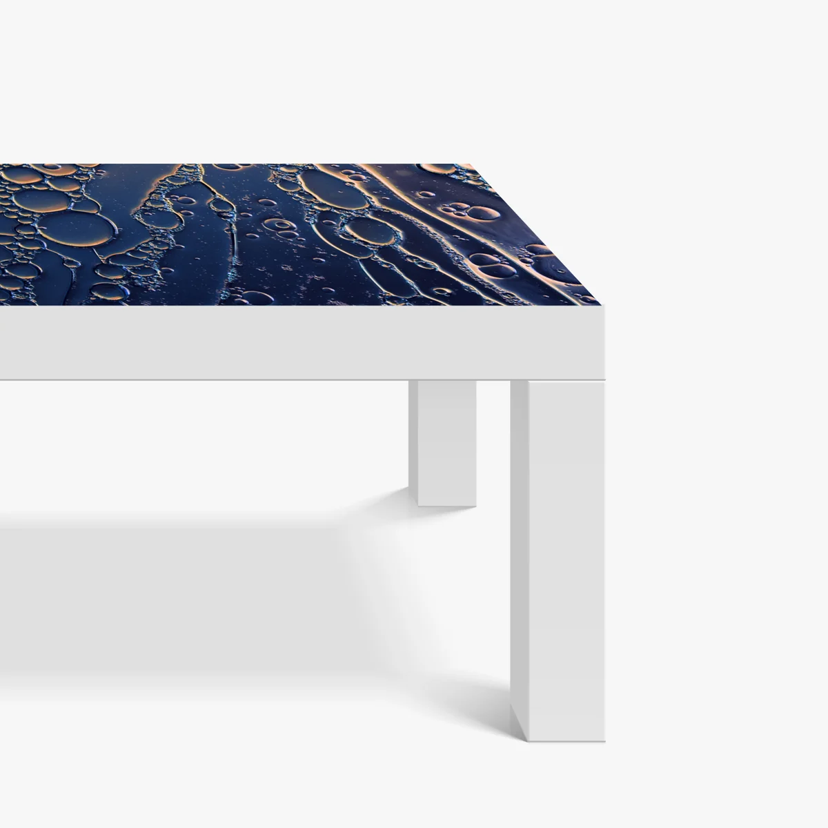 Tischaufkleber und Schreibtischaufkleber blaue und goldene abstrakte blasen Tischaufkleber und Schreibtischaufkleber blaue und goldene abstrakte blasen