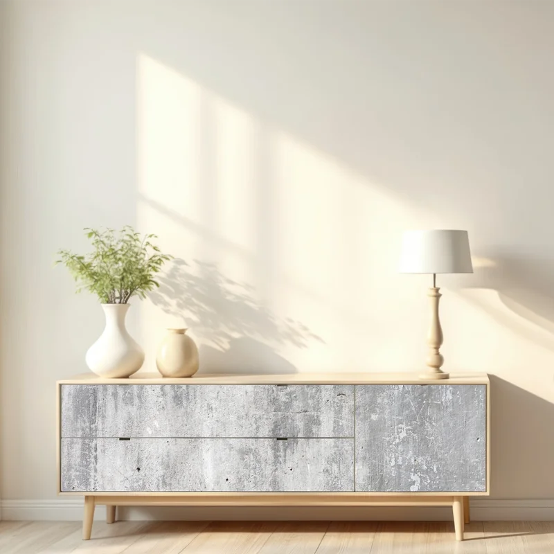 Repositionierbarer Aufkleber rohe betonwand textur