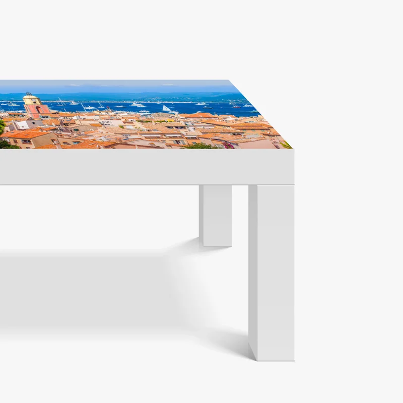 Tischaufkleber und Schreibtischaufkleber sonniges mediterranes hafenpanorama Tischaufkleber und Schreibtischaufkleber sonniges mediterranes hafenpanorama