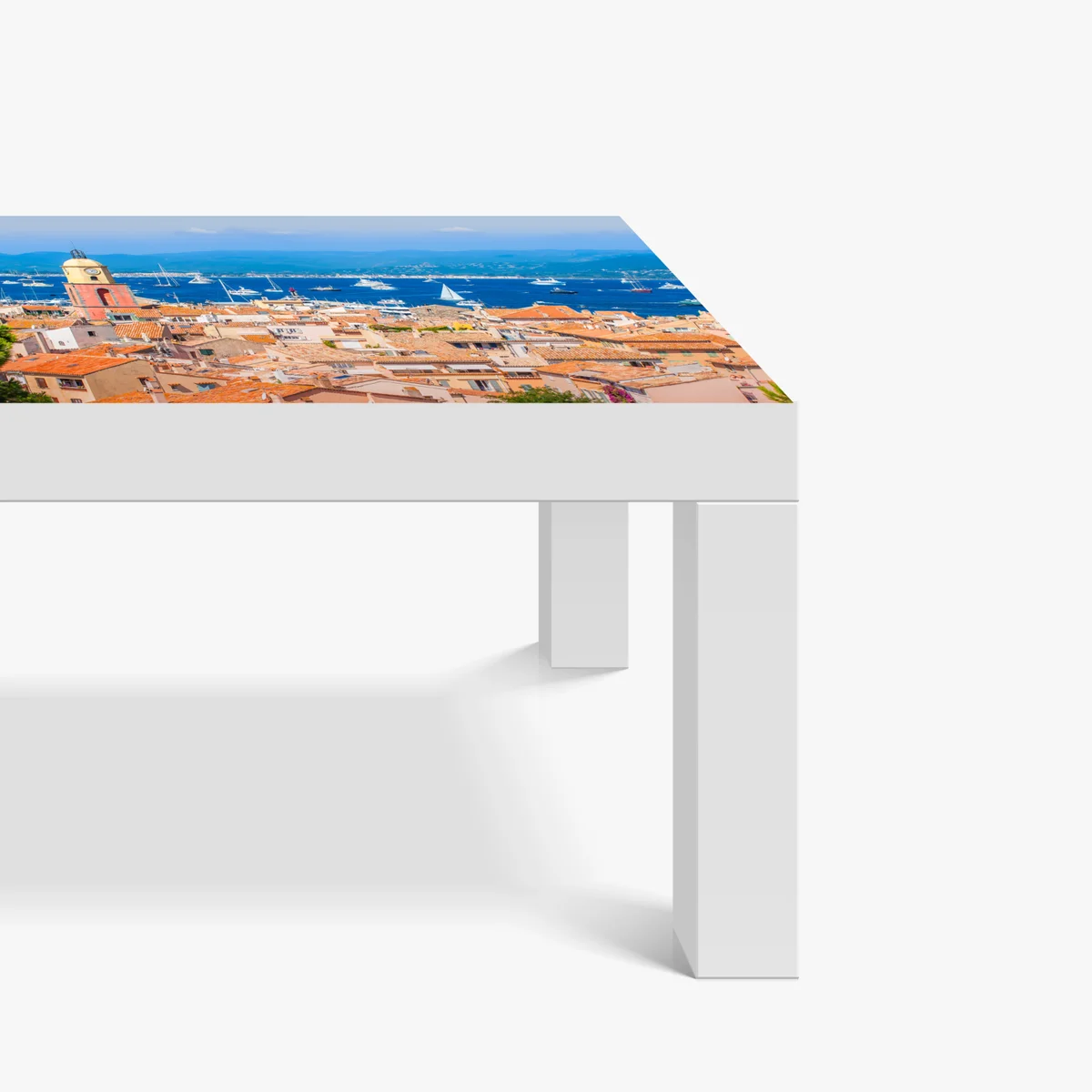 Tischaufkleber und Schreibtischaufkleber sonniges mediterranes hafenpanorama Tischaufkleber und Schreibtischaufkleber sonniges mediterranes hafenpanorama