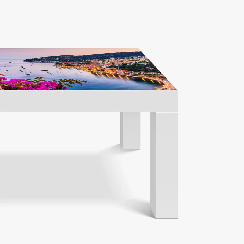 Tischaufkleber und Schreibtischaufkleber sonnenuntergang über Villefranche-sur-Mer