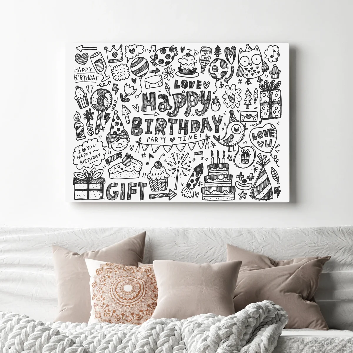 Leinwandbild Hintergrund der Geburtstagsfeier • Leinwandbilder bei Wallnifity® Leinwandbild Hintergrund der Geburtstagsfeier • Leinwandbilder bei Wallnifity®