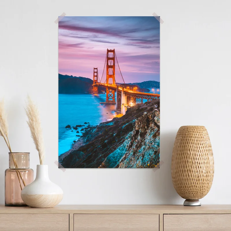 Poster Golden Gate Bridge in der dämmerung, San Francisco Poster Golden Gate Bridge in der dämmerung, San Francisco