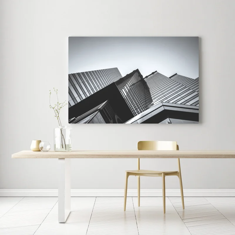 Leinwandbild Hongkong hochhaus perspektive Leinwandbild Hongkong hochhaus perspektive