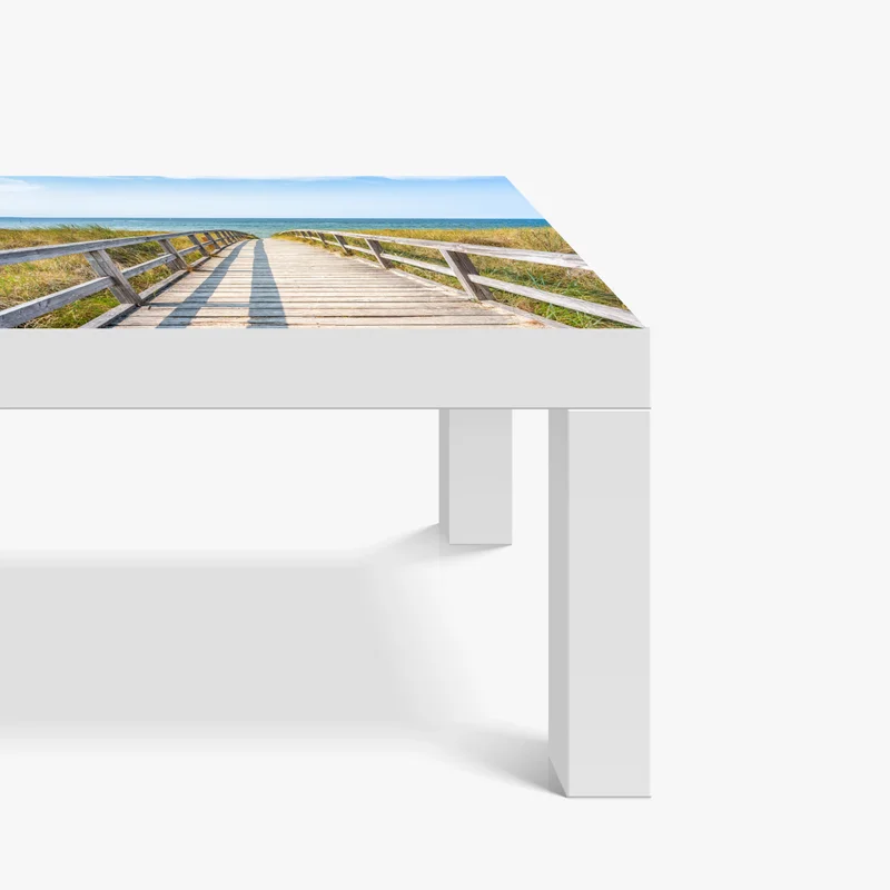 Tischaufkleber und Schreibtischaufkleber steg zum meer