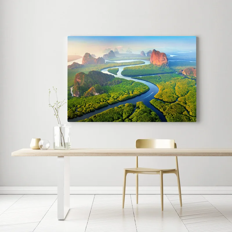 Leinwandbild sonnenaufgang über der Phang Nga Bucht Leinwandbild sonnenaufgang über der Phang Nga Bucht