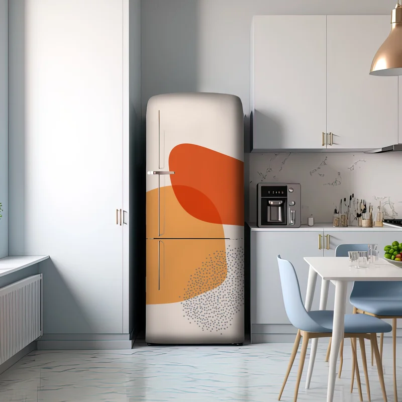 Kühlschrankaufkleber warme abstrakte formen Kühlschrankaufkleber warme abstrakte formen