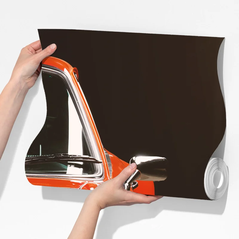 Fototapeta czerwony zabytkowy samochód sportowy zbliżenie Fototapeta czerwony zabytkowy samochód sportowy zbliżenie