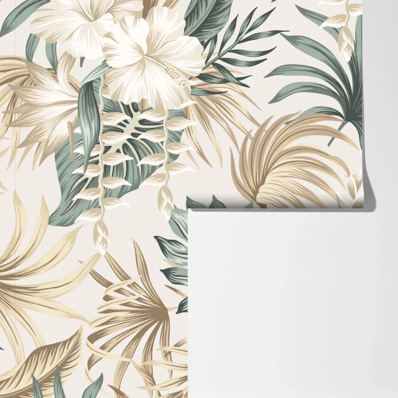 Fototapete zartes tropisches hibiskusmotiv Fototapete zartes tropisches hibiskusmotiv