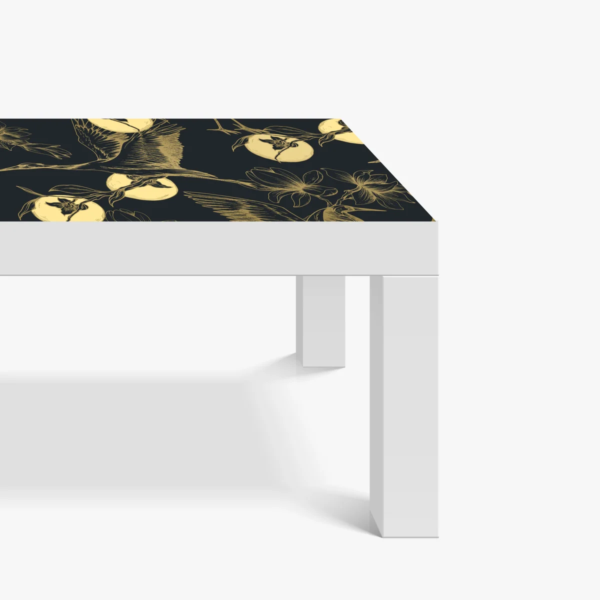 Tischaufkleber und Schreibtischaufkleber goldene kraniche und mondmuster Tischaufkleber und Schreibtischaufkleber goldene kraniche und mondmuster