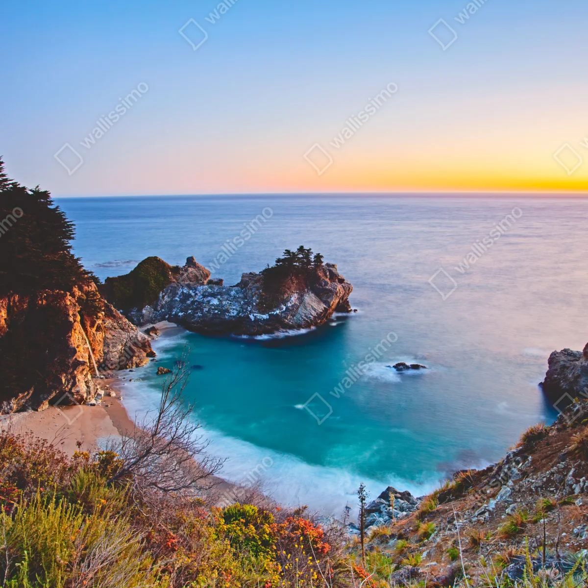 Poster türkisbucht bei sonnenuntergang • Poster bei Wallnifity® Poster türkisbucht bei sonnenuntergang • Poster bei Wallnifity®