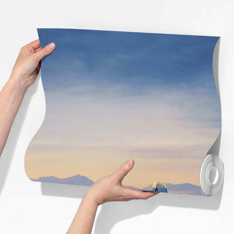 Fototapete Hong Kong stadtpanorama bei dämmerung Fototapete Hong Kong stadtpanorama bei dämmerung