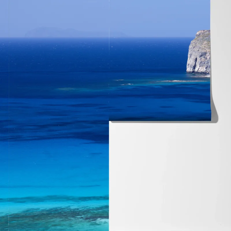 Fototapeta spokojny morski pejzaż z wyspą Fototapeta spokojny morski pejzaż z wyspą