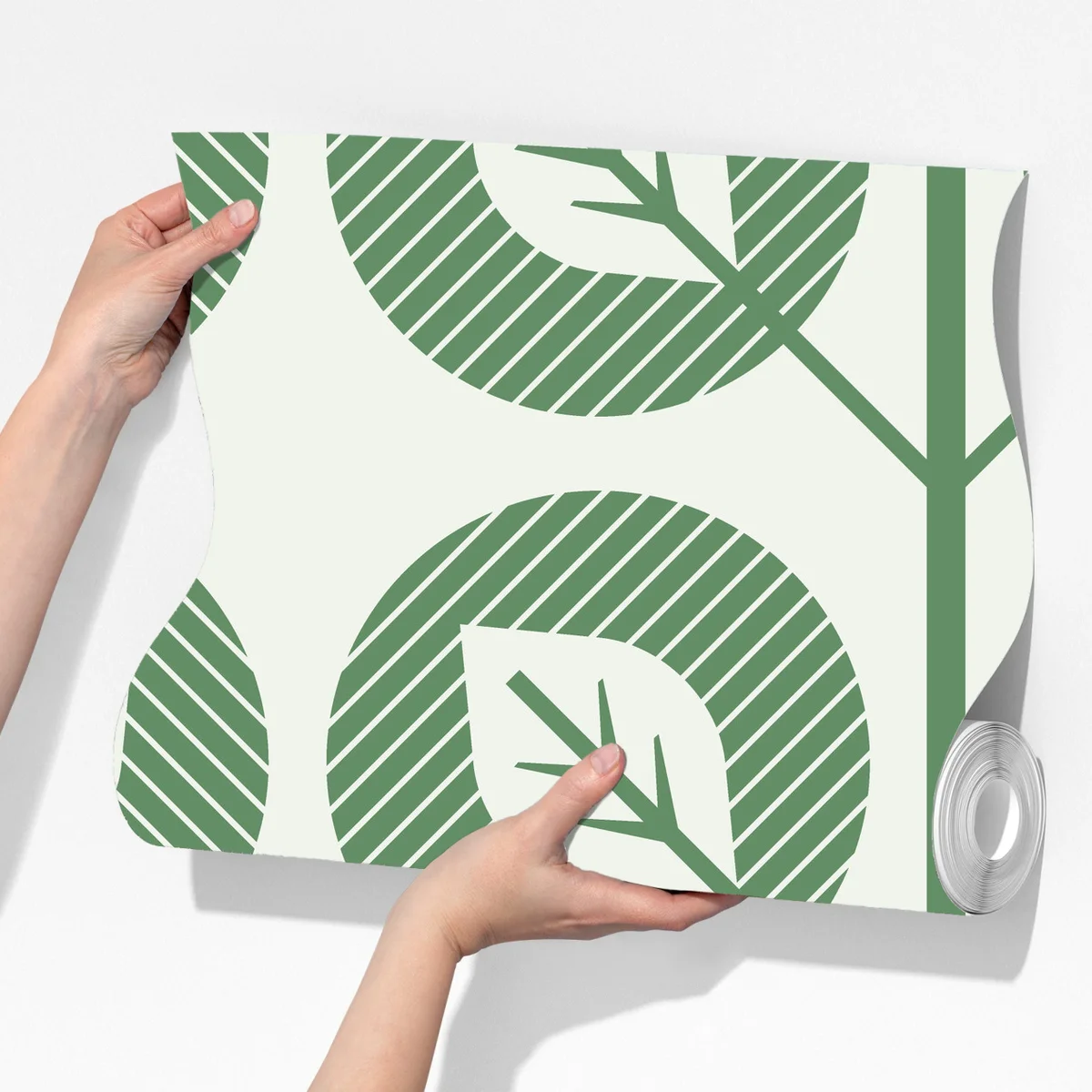 Fototapete grünes geometrisches blattmuster Fototapete grünes geometrisches blattmuster