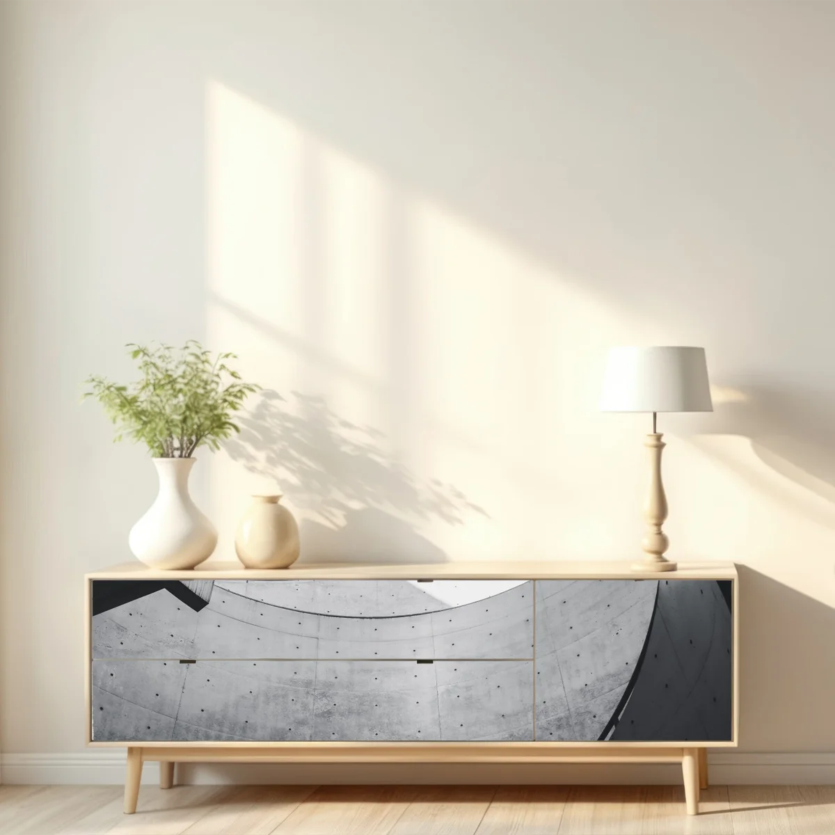 Repositionierbarer Aufkleber geschwungene beton-spiraltreppe Repositionierbarer Aufkleber geschwungene beton-spiraltreppe