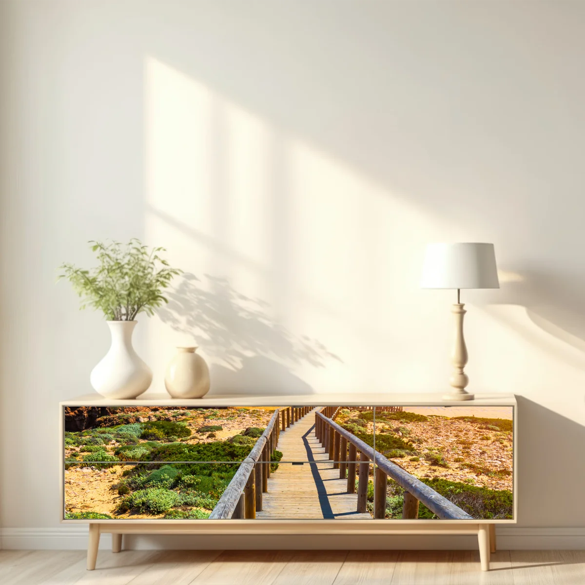 Repositionierbarer Aufkleber steg zur Praia da Bordeira Repositionierbarer Aufkleber steg zur Praia da Bordeira