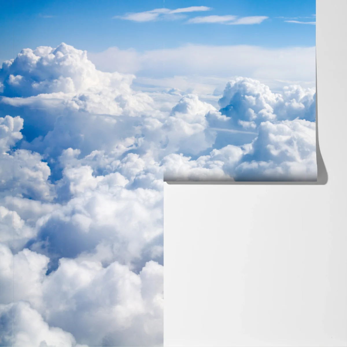 Fototapete ruhige wolkenlandschaft am blauen himmel Fototapete ruhige wolkenlandschaft am blauen himmel