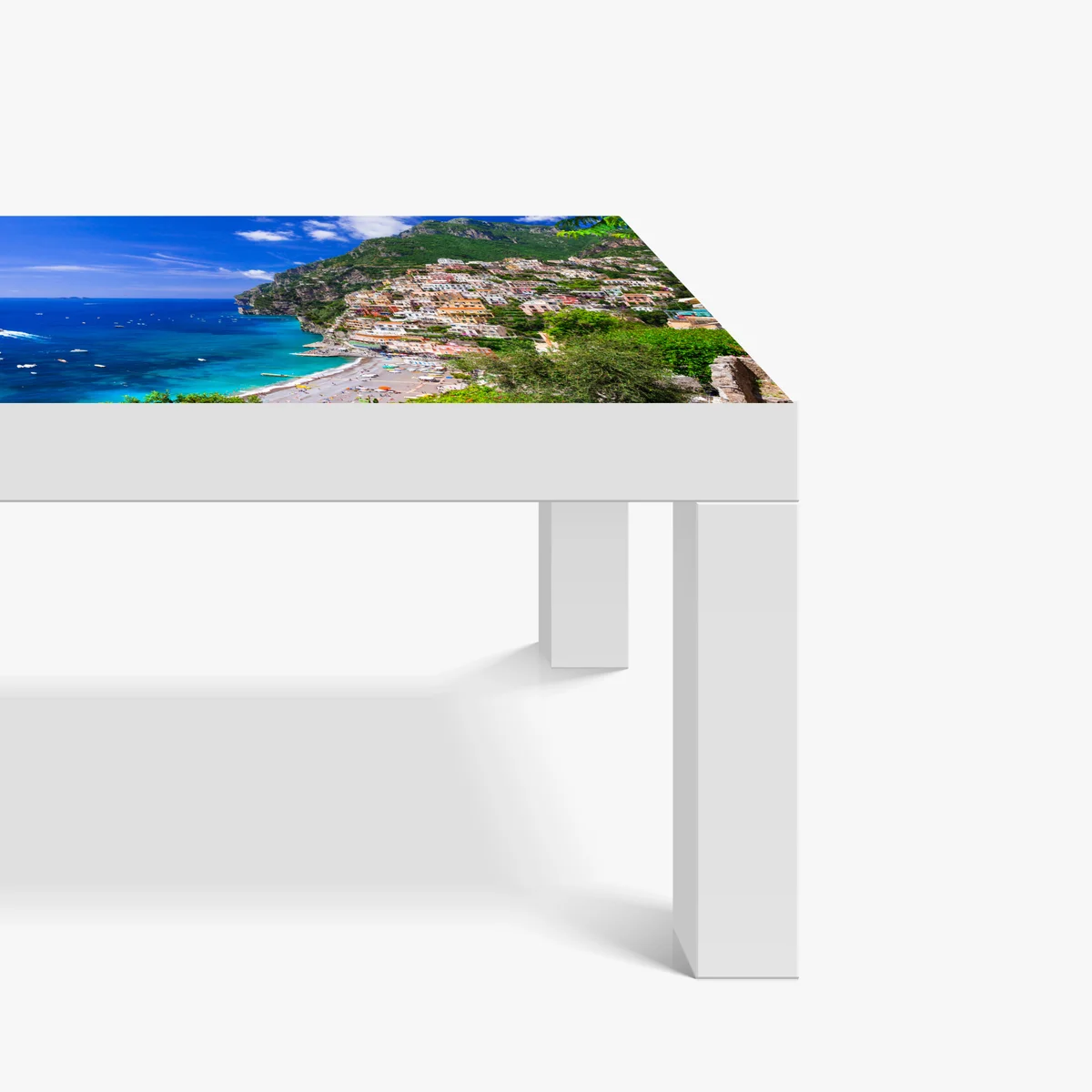 Tischaufkleber und Schreibtischaufkleber sonnige panoramaaufnahme von Positano an der Amalfiküste Tischaufkleber und Schreibtischaufkleber sonnige panoramaaufnahme von Positano an der Amalfiküste