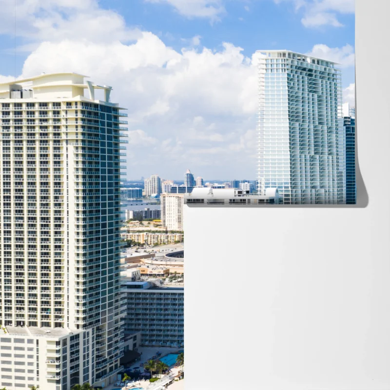 Fototapete türkisfarbene strand-skyline Fototapete türkisfarbene strand-skyline