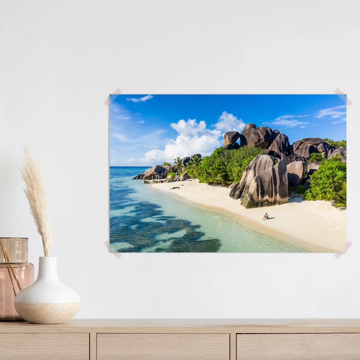 Poster Anse d'Argent tropisches strandparadies • Poster bei Wallnifity® Poster Anse d'Argent tropisches strandparadies • Poster bei Wallnifity®