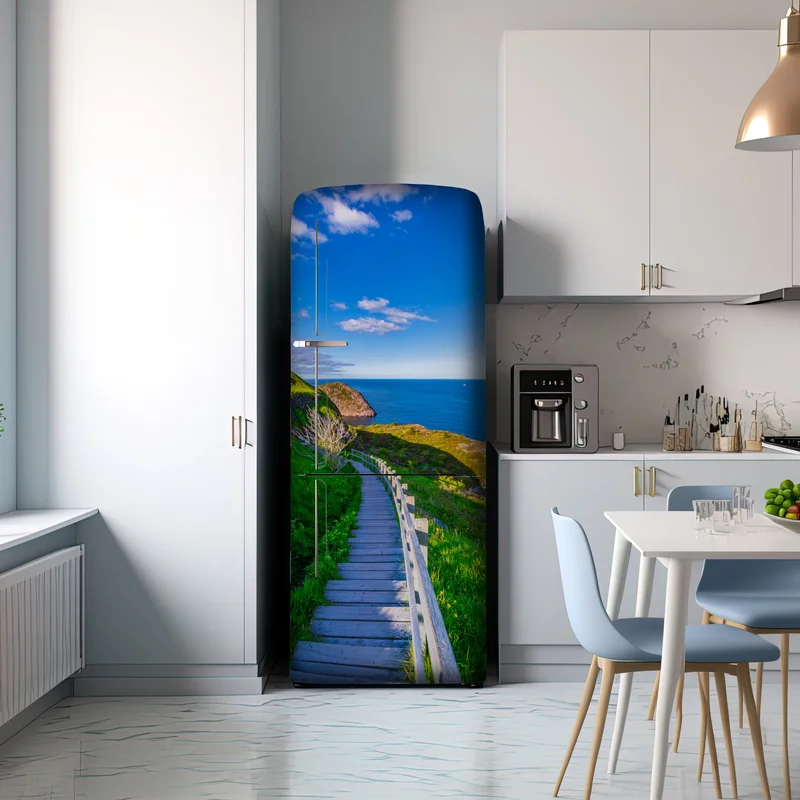 Kühlschrankaufkleber küstenpfad mit blick auf das meer Kühlschrankaufkleber küstenpfad mit blick auf das meer