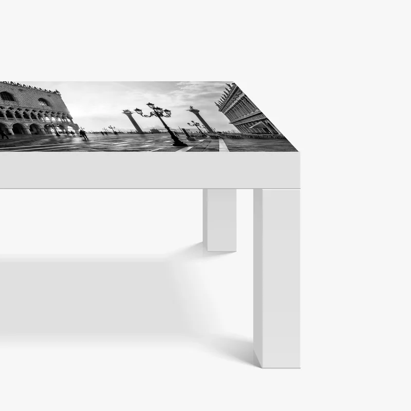 Tischaufkleber und Schreibtischaufkleber Markusplatz im nebel