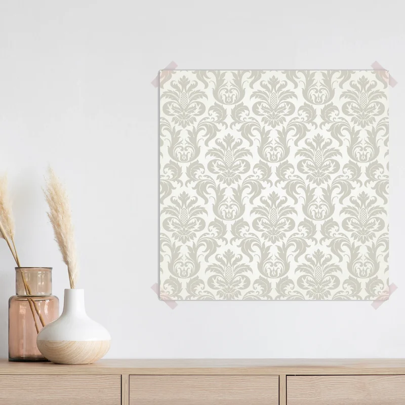 Poster elegantes beiges damastmuster Poster elegantes beiges damastmuster